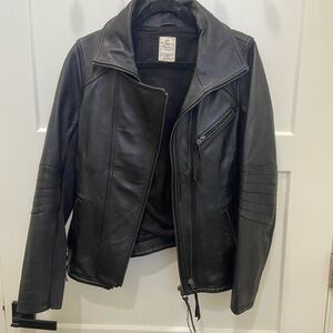 NWOT We The Free Sheep Leather Jacket